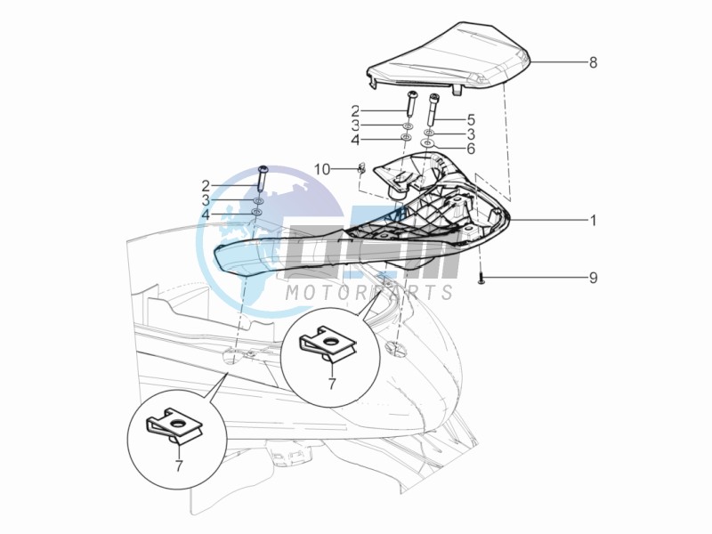 Rear luggage rack