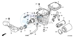 TRX420FPAD TRX420 Europe Direct - (ED) drawing AIR CLEANER