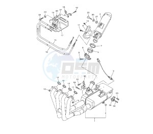 YZF R6 50TH 600 drawing EXHAUST SYSTEM