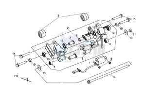 MAXSYM 400 EFI ABS drawing MOTOR SUSPENSION