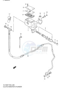 VL1500 (E2) drawing CLUTCH MASTER CYLINDER