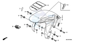 CBR600RRA E drawing FRONT FENDER