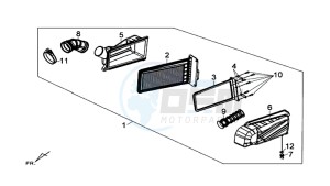 MAXSYM 600 I ABS EXECUTIVE (LX60A3-EU) (E4) (L7-M0) drawing AIR FILTER