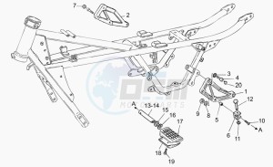 Nevada 750 Base - Club Base/Club drawing Rear footrests