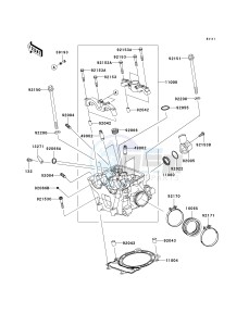 KSF 450 B [KFX450R MONSTER ENERGY] (B8F-B9FB) B8FA drawing CYLINDER HEAD