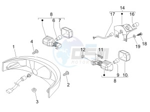 Nexus 500 e3 drawing Tail light - Turn signal lamps