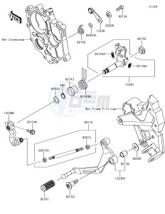 Z650 ER650HJF XX (EU ME A(FRICA) drawing Gear Change Mechanism