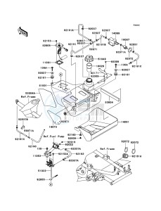 KVF650_4X4 KVF650DBF EU GB drawing Fuel Tank