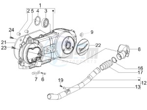 LX 150 4T E3 Vietnam drawing Crankcase cover and cooling