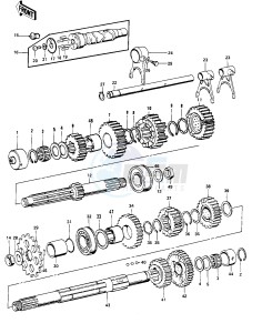 KZ 900 A (A4-A5) drawing TRANSMISSION_CHANGE DRUM