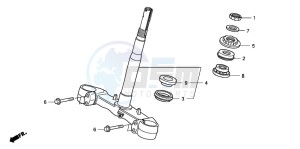 FJS400D SILVER WING drawing STEERING STEM