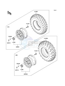 KVF750 4x4 KVF750LCS EU GB drawing Tires