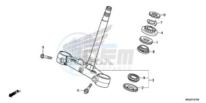 NC700SDC drawing STEERING STEM