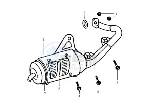 JET - 100 cc drawing EXHAUST