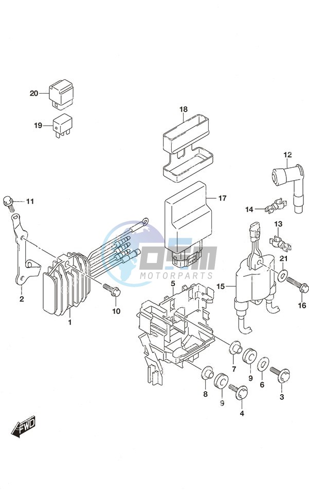 Rectifier/Ignition Coil Non-Remote Control