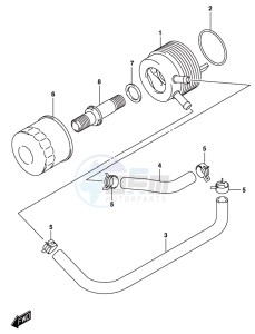 GSX-S1000 A drawing OIL COOLER