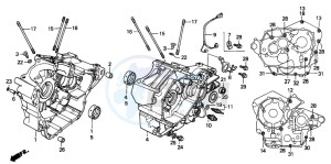 VT600C drawing CRANKCASE