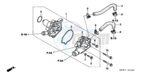 NT700VAA France - (F / ABS) drawing WATER PUMP