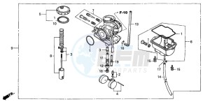 XR80R drawing CARBURETOR