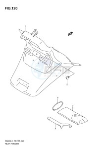 AN650 (E3-E28) Burgman drawing REAR FENDER