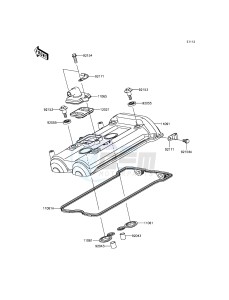 ER-6N_ABS ER650FCF XX (EU ME A(FRICA) drawing Cylinder Head Cover