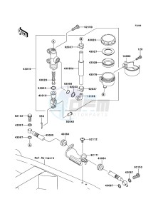 Z750S ZR750K6F FR GB XX (EU ME A(FRICA) drawing Rear Master Cylinder