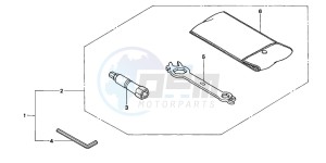 XR250R drawing TOOLS