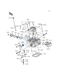 NINJA_250SL_ABS BX250BFF XX (EU ME A(FRICA) drawing Cylinder Head