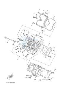 YZF-R125 R125 (5D78 5D78 5D78 5D78) drawing CYLINDER HEAD