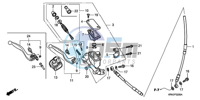 FR. BRAKE MASTER CYLINDER