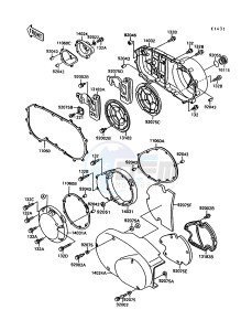 VN 1500 C [VULCAN 1500 L] (C3-C4) [VULCAN 1500 L] drawing ENGINE COVER-- S- -