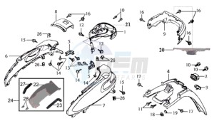 JOYRIDE 125 drawing COWLING