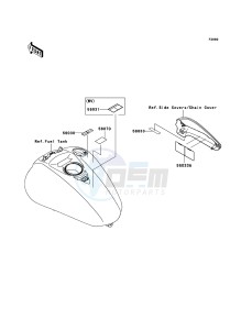 VN2000 CLASSIC VN2000H9F GB XX (EU ME A(FRICA) drawing Labels