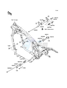 VN1600 CLASSIC TOURER VN1600D6F GB XX (EU ME A(FRICA) drawing Engine Mount