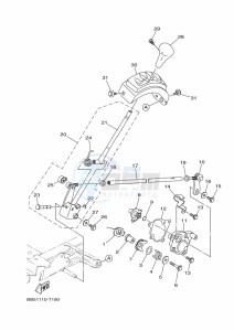 YFM450FWB KODIAK 450 (BJ5D) drawing SHIFT SHAFT