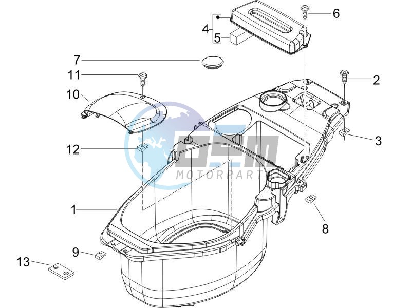 Helmet box - Undersaddle