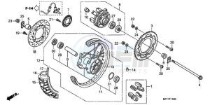 XL700V9 UK - (E / MKH) drawing REAR WHEEL