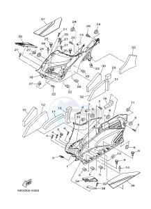 XP500 T-MAX 530 (59CS) drawing STAND & FOOTREST 2