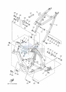 YZ250X (BF1V) drawing FRAME