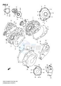 GSX-R1000 (E3-E28) drawing CRANKCASE COVER