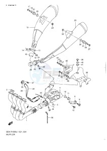 GSX-R1000 drawing MUFFLER