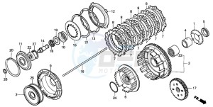 VT1100C SHADOW drawing CLUTCH