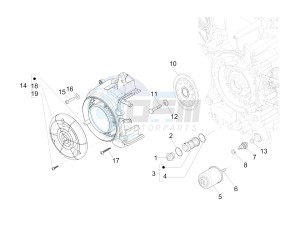 S 125 4T ie E3 Vietnam drawing Flywheel magneto cover - Oil filter