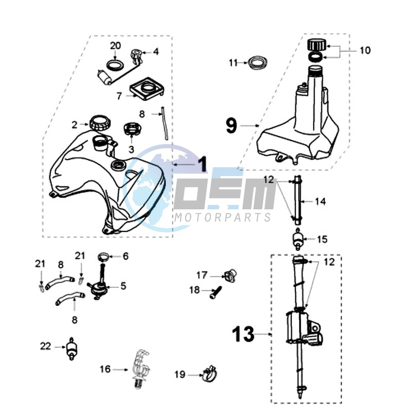 TANK AND FUEL PUMP