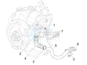 Runner 125 VX 4t e3 drawing Secondairy air box