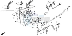 NSS250A JAZZ drawing FUEL TANK