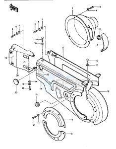 KLT 250 P [POLICE] (P1) [POLICE] drawing CHAIN CASE