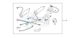 VT750C9 Korea - (KO / MK) drawing GRIP HEATER CUSTOM'S