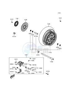 J300 ABS SC300BGF XX (EU ME A(FRICA) drawing Front Hub