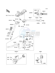 ZX 636 C [NINJA ZX-6R] (C1) C1 drawing HANDLEBAR